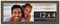 12x4 Modern Bamboo Picture Frame with UV-Resistant Acrylic & Acid Free Backing, Available in 5 Finishes - Gold, Silver, Brown, Black, and Natural